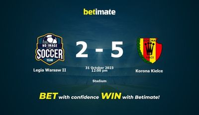 Legia Warszawa II vs Korona Kielce Forudsigelse, odds og væddemål 31/10/2023