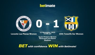 Levante Las Planas Kvinder vs UDG Tenerife Sur Kvinder Forudsigelse, odds og væddemålstips 11/12/2023