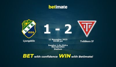 Ljungskile vs Tvååkers IF forudsigelse, odds og væddemål 11/11/2023
