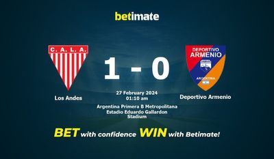 Los Andes vs Deportivo Armenio Forudsigelse, odds og væddemål 27/02/2024
