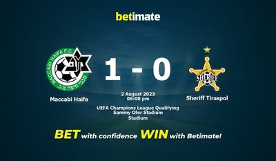 Maccabi Haifa vs Sheriff Tiraspol Forudsigelse, odds og væddemål 08/02/2023