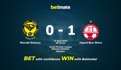 Maccabi Netanya vs Hapoel Beer Sheva Forudsigelse, odds og væddemål 27/04/2025