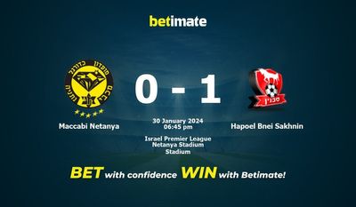 Maccabi Netanya vs Hapoel Bnei Sakhnin Forudsigelse, odds og væddemål 30/01/2024