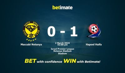 Maccabi Netanya vs Hapoel Haifa Forudsigelse, odds og væddemål 03/02/2024