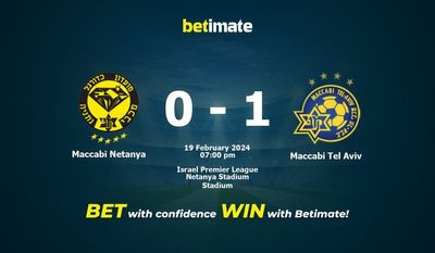 Maccabi Netanya vs Maccabi Tel Aviv Forudsigelse, odds og væddemålstips 19/02/2024