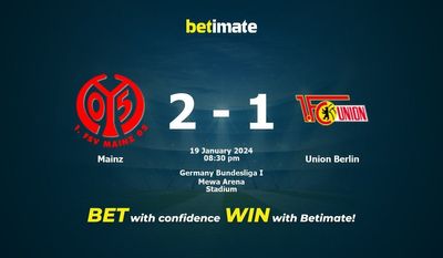 Mainz vs Union Berlin Forudsigelse, odds og væddemål 19/01/2024