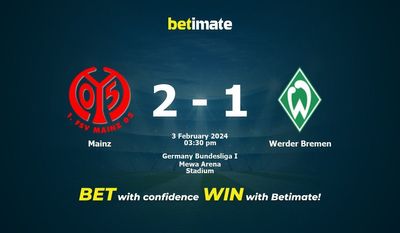 Mainz vs Werder Bremen Forudsigelse, odds og væddemål 02/03/2024