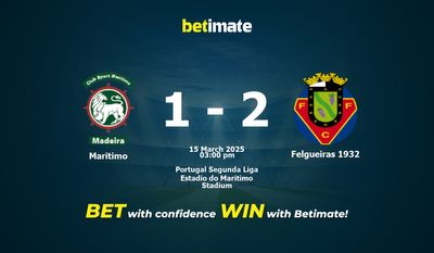 Maritimo vs Felgueiras 1932 Forudsigelse, odds og væddemål 03/15/2025