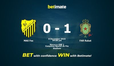 MAS Fes vs FAR Rabat Forudsigelse, odds og væddemål 12/08/2023