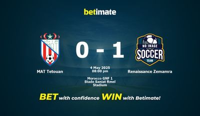 MAT Tetouan vs Renaissance Zemamra Forudsigelse, Odds & Spiltips 05/04/2025