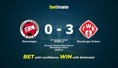Memmingen vs Wurzburger Kickers Forudsigelse, odds og væddemål 27/10/2023