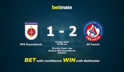 MFK Ruzomberok vs AS Trencin Forudsigelse, odds og spiltips 05/10/2025