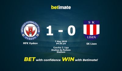 MFK Vyskov vs SK Lisen Forudsigelse, odds og væddemål 05/07/2025