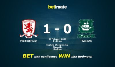 Middlesbrough vs Plymouth Forudsigelse, odds og væddemål 24/02/2024