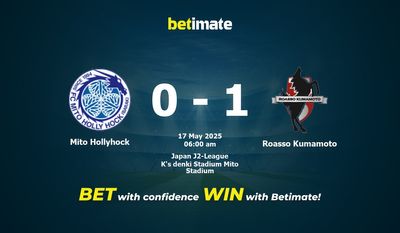 Mito Hollyhock vs Roasso Kumamoto Forudsigelse, Odds & Spiltips 17/05/2025