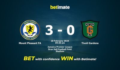 Mount Pleasant FA vs Tivoli Gardens Forudsigelse, odds og væddemålstips 18/02/2024