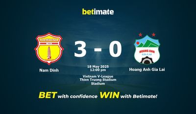 Nam Dinh vs Hoang Anh Gia Lai Forudsigelse, odds og væddemål 18/05/2025