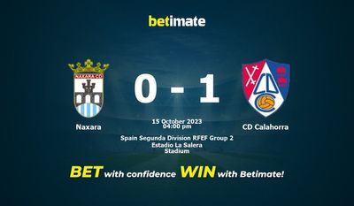 Naxara vs CD Calahorra Forudsigelse, odds og væddemål 15/10/2023