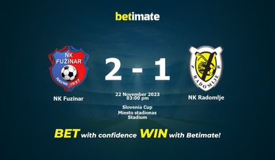NK Fuzinar vs NK Radomlje Forudsigelse, odds og væddemål 22/11/2023