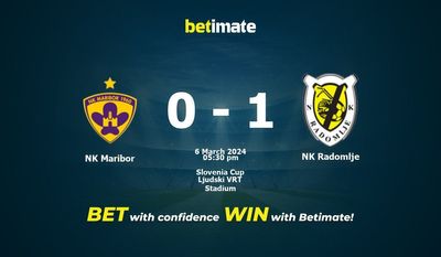 NK Maribor vs NK Radomlje Forudsigelse, odds og væddemål 03/06/2024