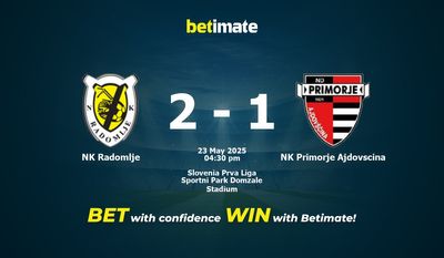 NK Radomlje vs NK Primorje Ajdovscina Forudsigelse, odds og væddemål 23/05/2025