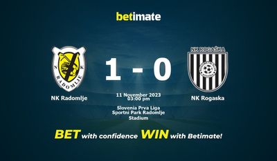 NK Radomlje vs NK Rogaska Forudsigelse, odds og væddemål 11/11/2023