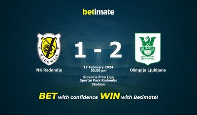 NK Radomlje vs Olimpija Ljubljana Forudsigelse, odds og væddemålstips 17/02/2024