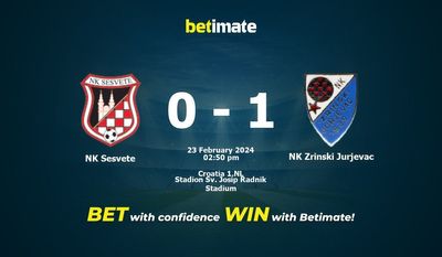 NK Sesvete vs NK Zrinski Jurjevac Forudsigelse, odds og væddemål 23/02/2024