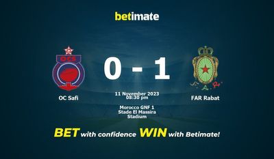 OC Safi vs FAR Rabat Forudsigelse, odds og væddemål 11/11/2023