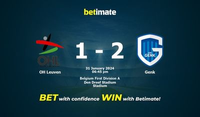 OH Leuven vs Genk Forudsigelse, odds og væddemål 31/01/2024