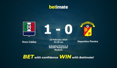 Once Caldas vs Deportivo Pereira Forudsigelse, odds og væddemål 23/02/2024