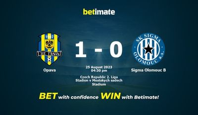 Opava vs Sigma Olomouc B Forudsigelse, odds og væddemål 25/08/2023