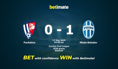 Pardubice vs Mlada Boleslav Forudsigelse, odds og væddemål 17/05/2025