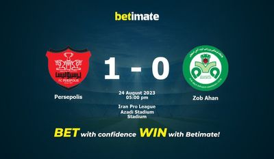 Persepolis vs Zob Ahan Forudsigelse, odds og væddemål 24/08/2023