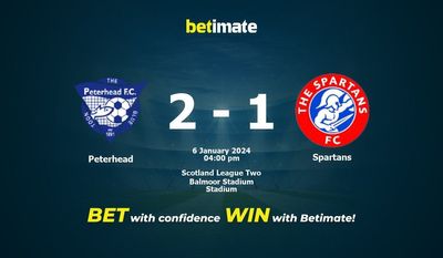 Peterhead vs Spartans Forudsigelse, odds og væddemål 01/06/2024