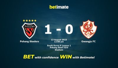 Pohang Steelers vs Gwangju FC Forudsigelse, odds og væddemål 08/13/2023