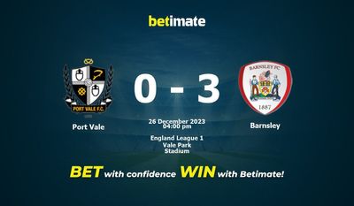 Port Vale vs Barnsley Forudsigelse, odds og væddemål 26/12/2023