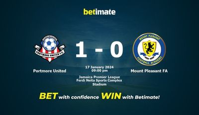 Portmore United vs Mount Pleasant FA forudsigelse, odds og væddemål 17/01/2024