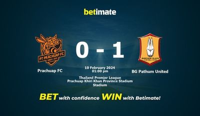 Prachuap FC vs BG Pathum United Forudsigelse, odds og væddemål 02/10/2024