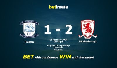 Preston vs Middlesbrough Forudsigelse, odds og væddemålstips 14/02/2024