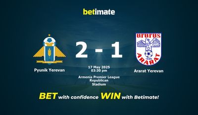 Pyunik Yerevan vs Ararat Yerevan Forudsigelser, Odds & Spiltips 17/05/2025