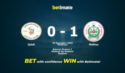 Qalali vs Malkiya Forudsigelse, odds og væddemål 23/11/2023
