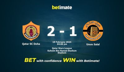 Qatar SC Doha vs Umm Salal forudsigelse, odds og væddemålstips 19/02/2024