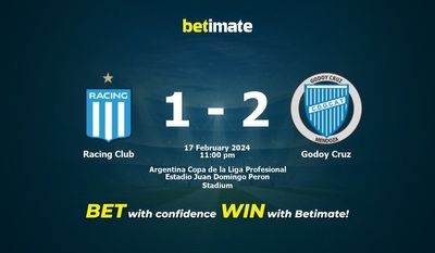 Racing Club vs Godoy Cruz Forudsigelse, odds og væddemålstips 17/02/2024
