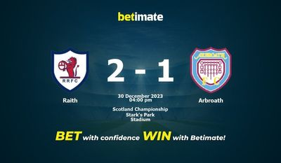 Raith vs Arbroath Forudsigelse, odds og væddemål 30/12/2023