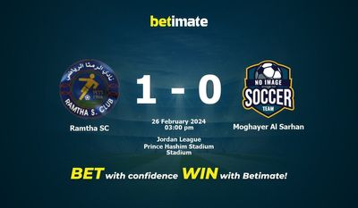 Ramtha SC vs Moghayer Al Sarhan Forudsigelse, odds og væddemål 26/02/2024