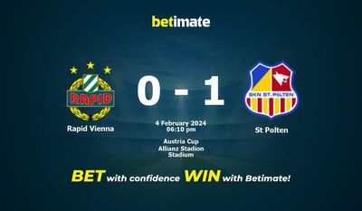 Rapid Vienna vs St Polten Forudsigelse, odds og væddemål 02/04/2024