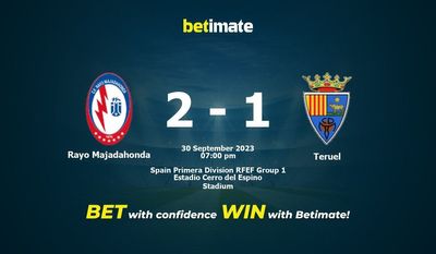 Rayo Majadahonda vs Teruel Forudsigelse, odds og væddemålstips 30/09/2023