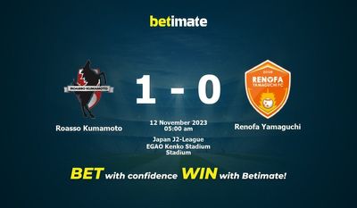 Roasso Kumamoto vs Renofa Yamaguchi Forudsigelse, odds og væddemål 11/12/2023