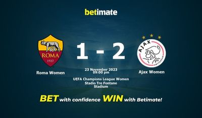 Roma kvinder vs Ajax kvinder forudsigelse, odds og væddemål 23/11/2023
